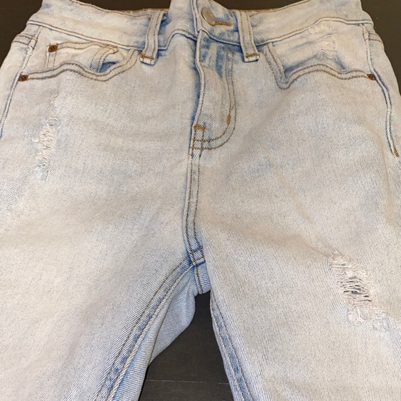 BDG Size 25 Light Blue Distressed Kick Flare High-Rise Cropped Ankle Jeans - Picture 14 of 14